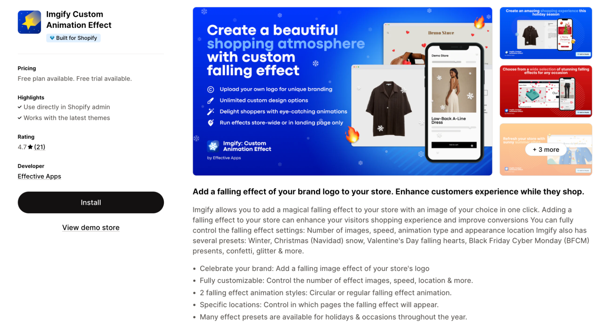 Imgify Custom Animation Effect